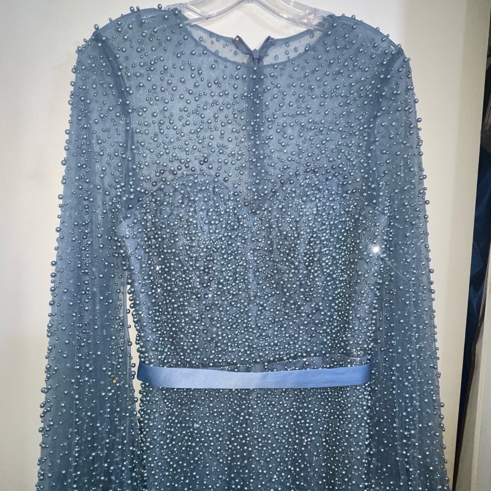 Formal Dress Blue Pearl